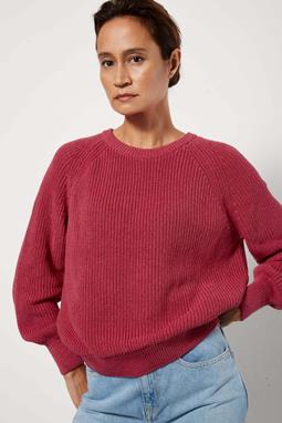 Knitted Jumper Raspberry Red