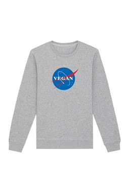 Sweatshirt Vegan Nasa Grau