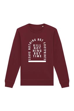 Sweatshirt Kill Nothing But Time Burgundy
