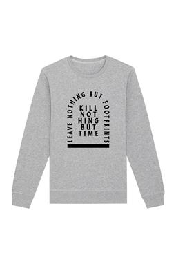 Sweatshirt Kill Nothing But Time Grau