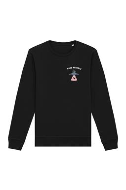 Sweatshirt Save Animals Black