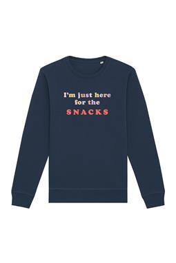 Sweatshirt Just Here For The Snacks Navy
