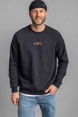 Sweatshirt Rainbow Raglan Black
