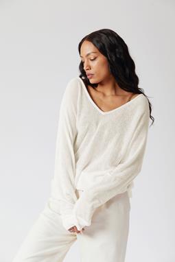 Pullover Clover Batwing Off White
