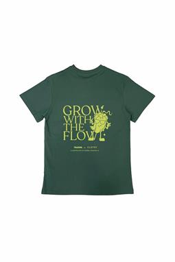 T-Shirt Flow X Talkual Unisex Grün