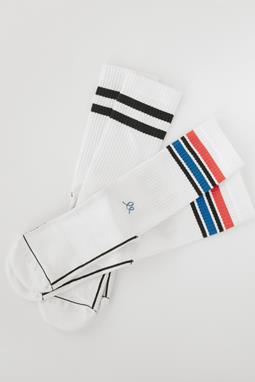Socks Casual 2 Pack Retro White