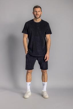 T-Shirt & Shorts Terry Set Black