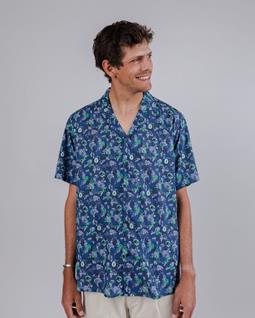 Shirt Aloha Jurassic Park Isla Nublar Blauw