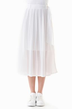 Voile Skirt White