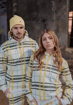 Hoodie Cruiser Check Jojoba Green