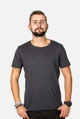 T-Shirt Enjoys Modal Anthracite Grey