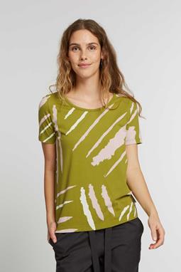 T-Shirt Strokes Olivgrün