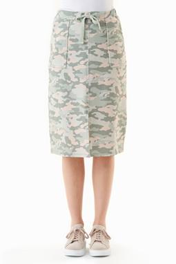 Skirt With Camouflage Pattern