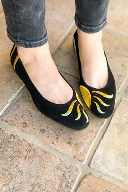 Ballerinas Sun Set Black & Yellow