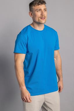 T-Shirt Premium Blanco Standaard Fancy Blauw