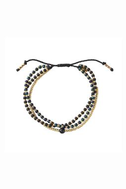 Armband Loyal Zwart Onyx Goud