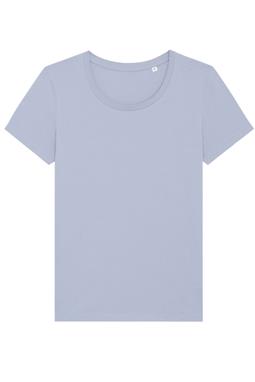 Klassiek Dames T-Shirt "expresser" Sereenblauw