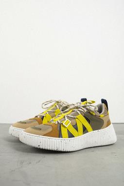 Sunderland Sneakers Bruin/Neongeel