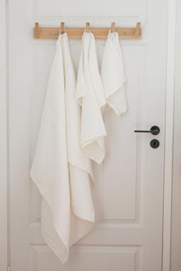 Leinen Waffel Handtuch Set Weiß