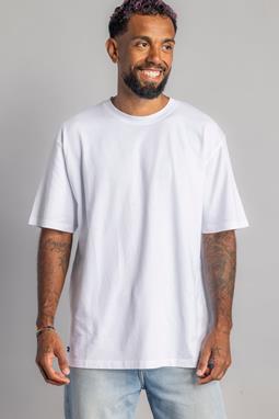 T-Shirt Zwaar Katoen Oversized Wit