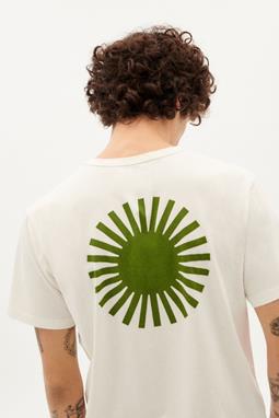 T-Shirt Sonne Weiß Grün 