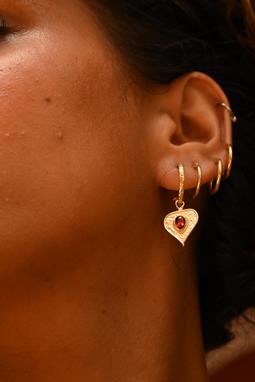 2in1 Hoops Love Is The Highest Vibration Gold