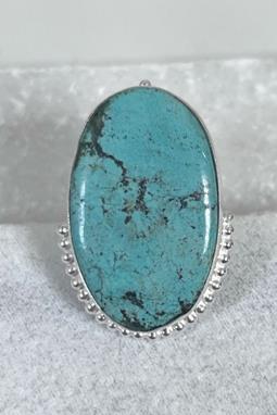 Ring Anokhi H Turquoise Silver