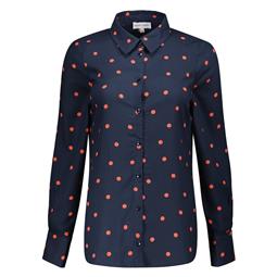 Marjolein Elisabeth Mees Navy Dots Bluse