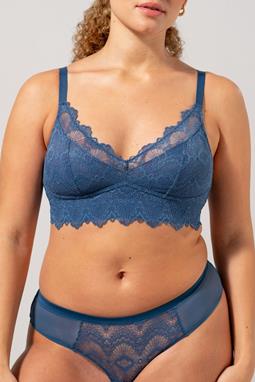 Bralette Lace Support Faded Blue