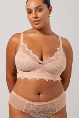 Bralette Lace Support Light Pink