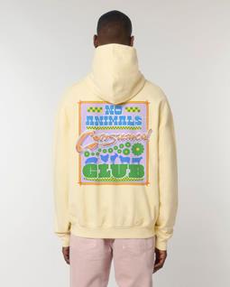 Hoodie No Animals Consumed Club Yellow