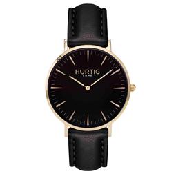 Hurtig Lane Watch Mykonos Cactus Leather Gold, Black & Black