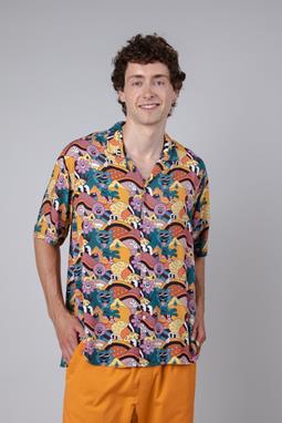 Overhemd Yeye Weller Aloha Geel