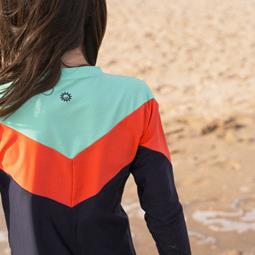 Inaska Long-Sleeved Shirt Uv Protection Dark Blue Colored