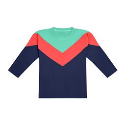 Inaska Long-Sleeved Shirt Uv Protection Dark Blue Colored