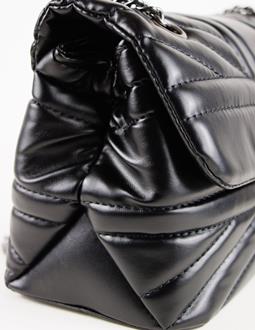 Blue District Bag Vaska Vegan Leather Onyx Black