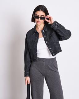 JAN 'N JUNE  Jacke Denim Aria Faded Schwarz