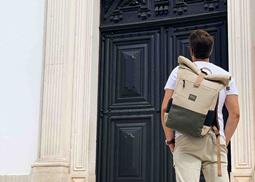 8000kicks EU Backpack Everyday Beige And Green