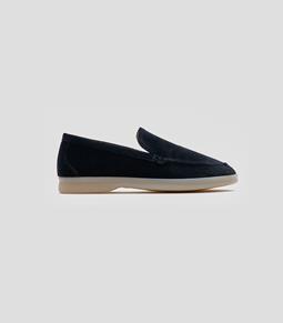 Solari Milano Loafer Samt Schwarz