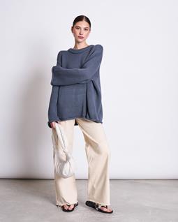 JAN 'N JUNE Trui Sona Turbulence Blauw
