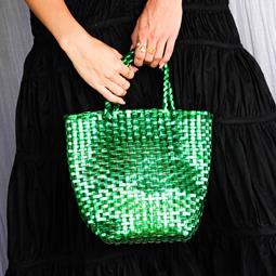 BRUNNA.CO Bag La Tote Metallic Green