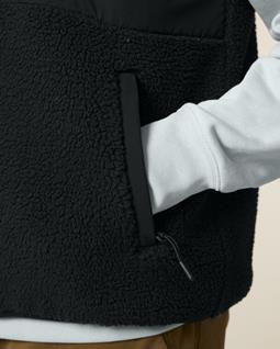 UNIPOLAR Vest Fleece Lin Black