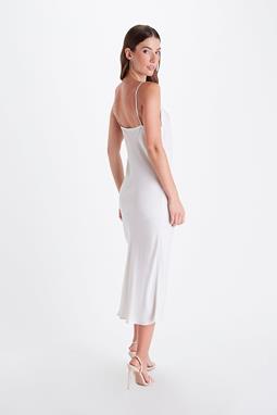 Neu Nomads Slip Dress Bias Schneeweiß