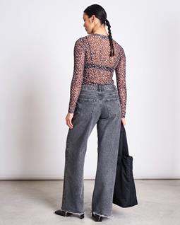 JAN 'N JUNE Lange Mouwen Mesh Dora Leo Print