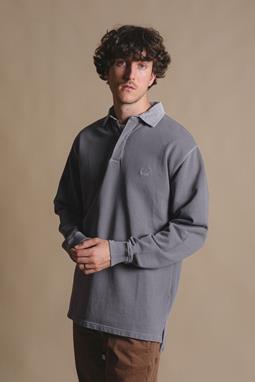 Trendsplant Pullover Polo Essential Pigment Zinn Grau