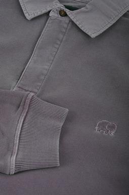 Trendsplant Pullover Polo Essential Pigment Zinn Grau