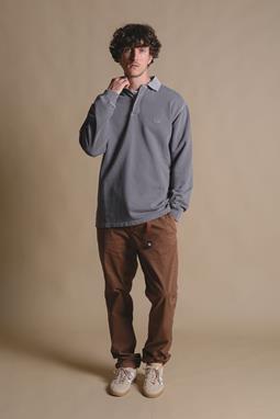 Trendsplant Pullover Polo Essential Pigment Zinn Grau