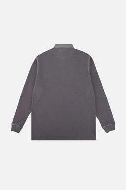 Trendsplant Pullover Polo Essential Pigment Zinn Grau