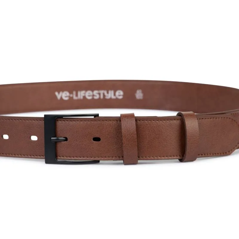 VE-Lifestyle Veganer Gürtel Thim Jeans Nut Hellbraun