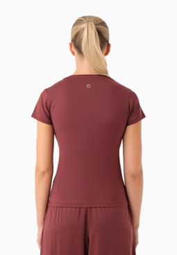 ORGANICATION T-Shirt Sport Tattum Burgundy
